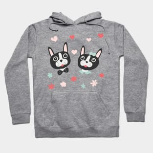 Boston Terrier Pair Hoodie